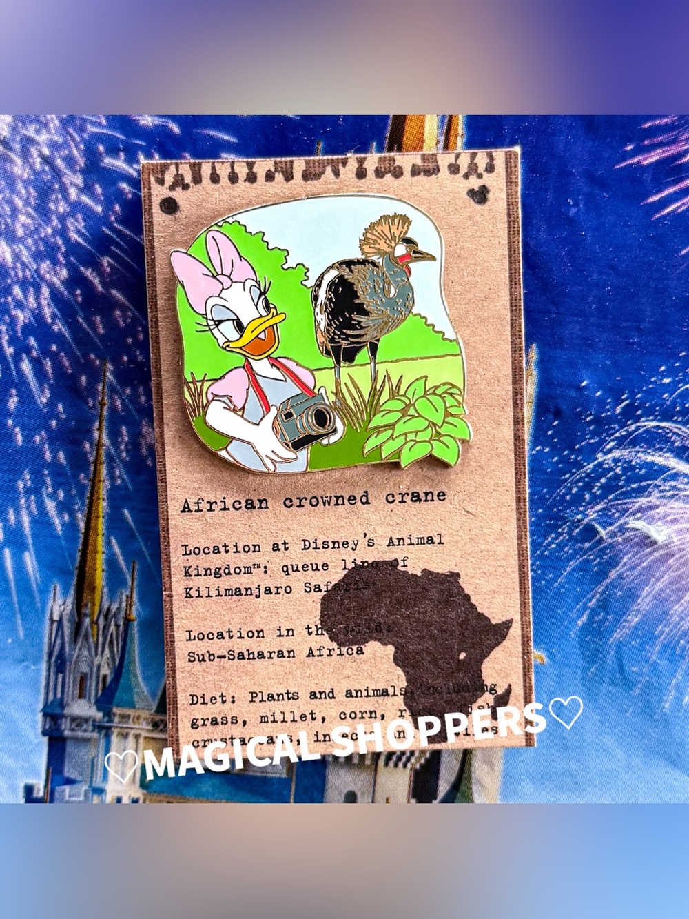 Disney Parks Animal Kingdom Theme Park Animals Mystery Pin Daisy Duck & Crane
